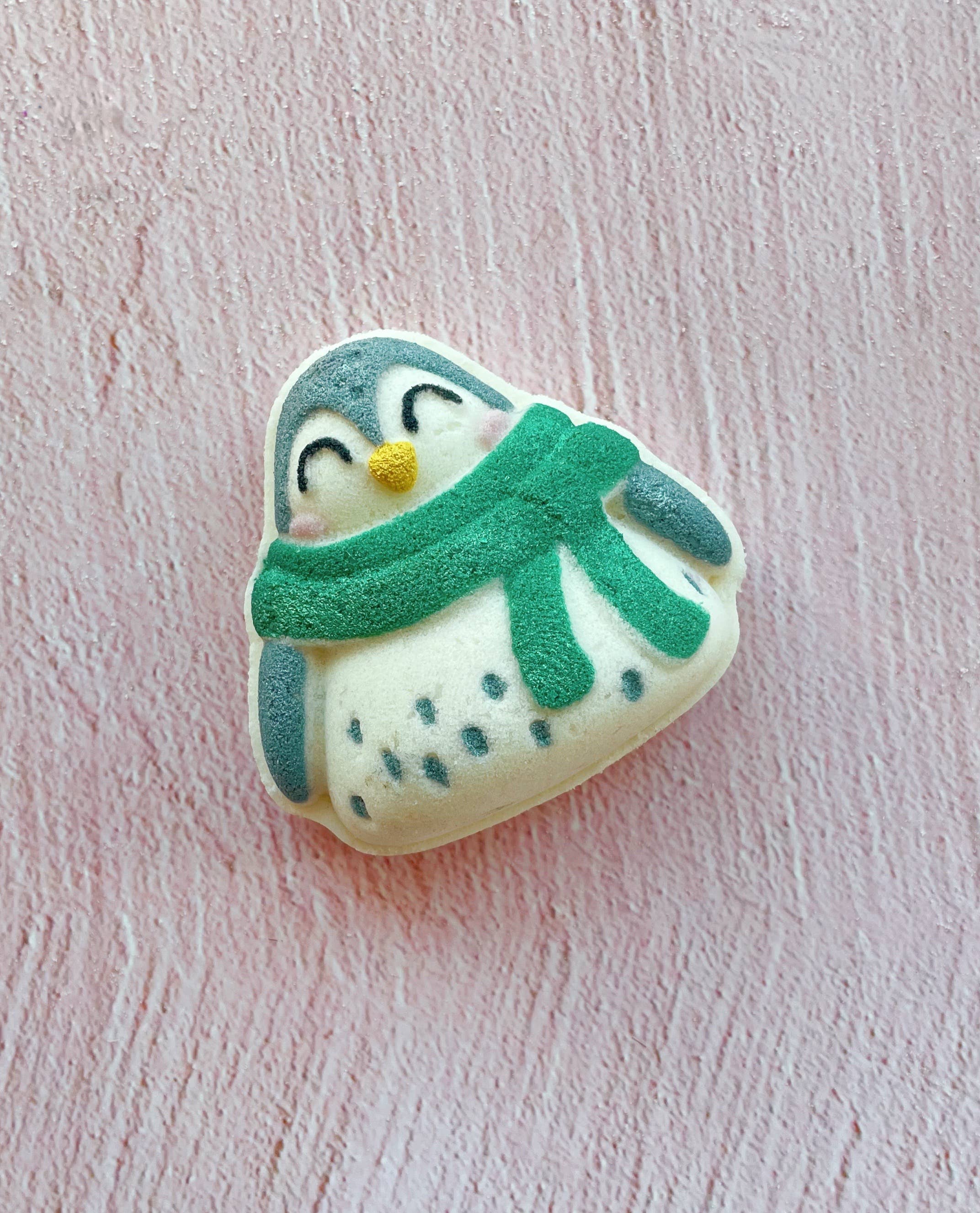 The Sister Made - Wholesale Bath Bomb/Fizz - Cozy Penguin bath bomb - with toy inside!1