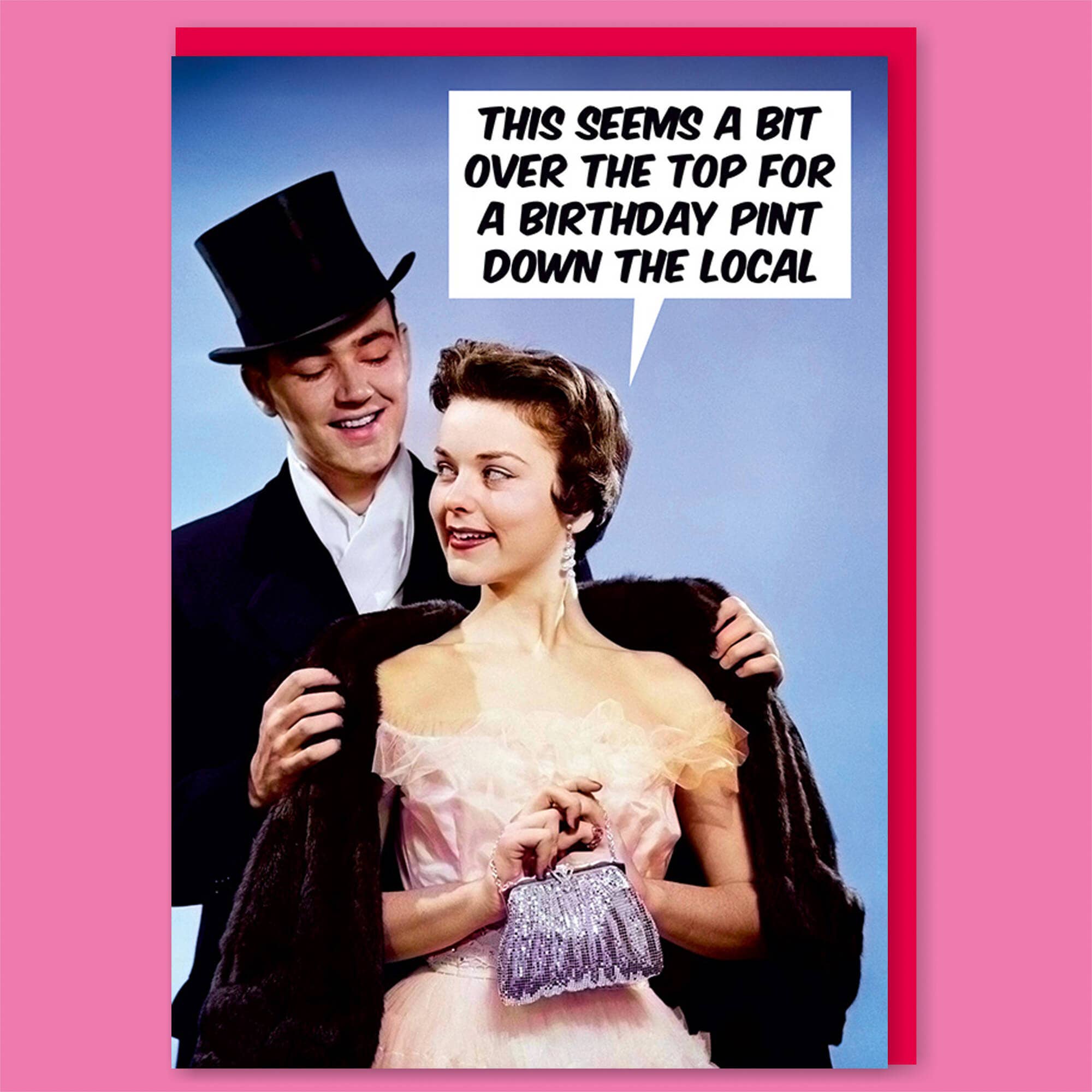 Dean Morris Cards – wholesale Birthday card – Birthday pint down the local Greeting Card0