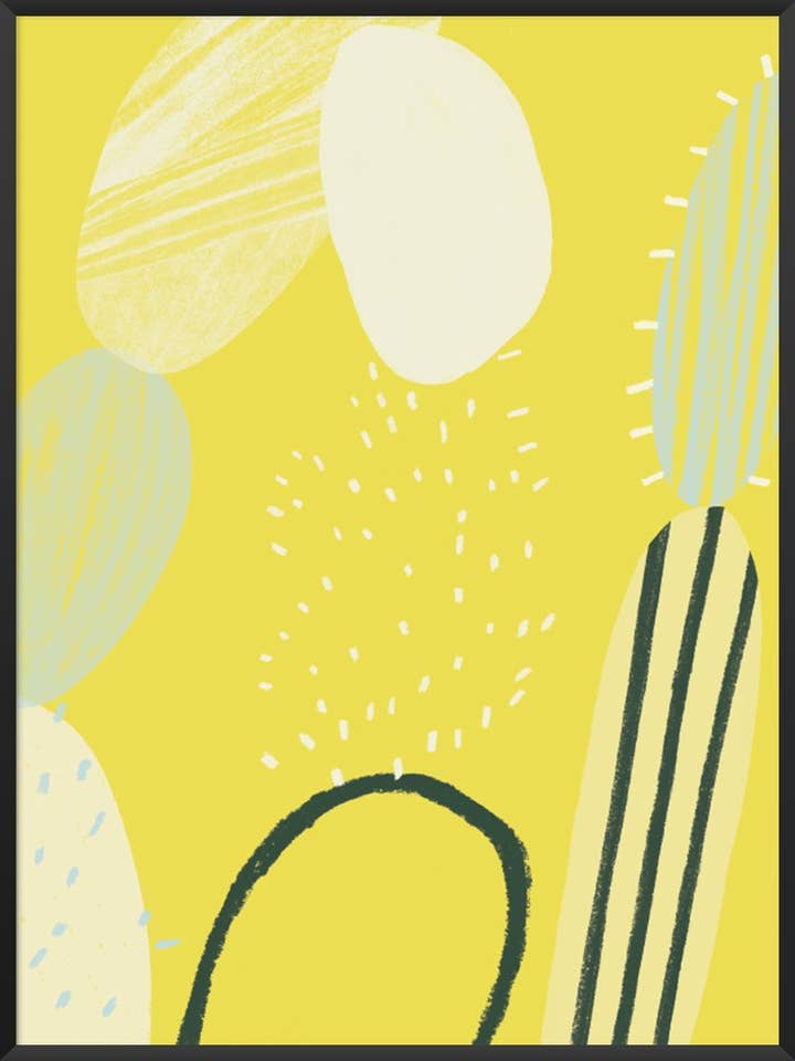Cactus abstrait - Affiche pour la vente par Project Nord