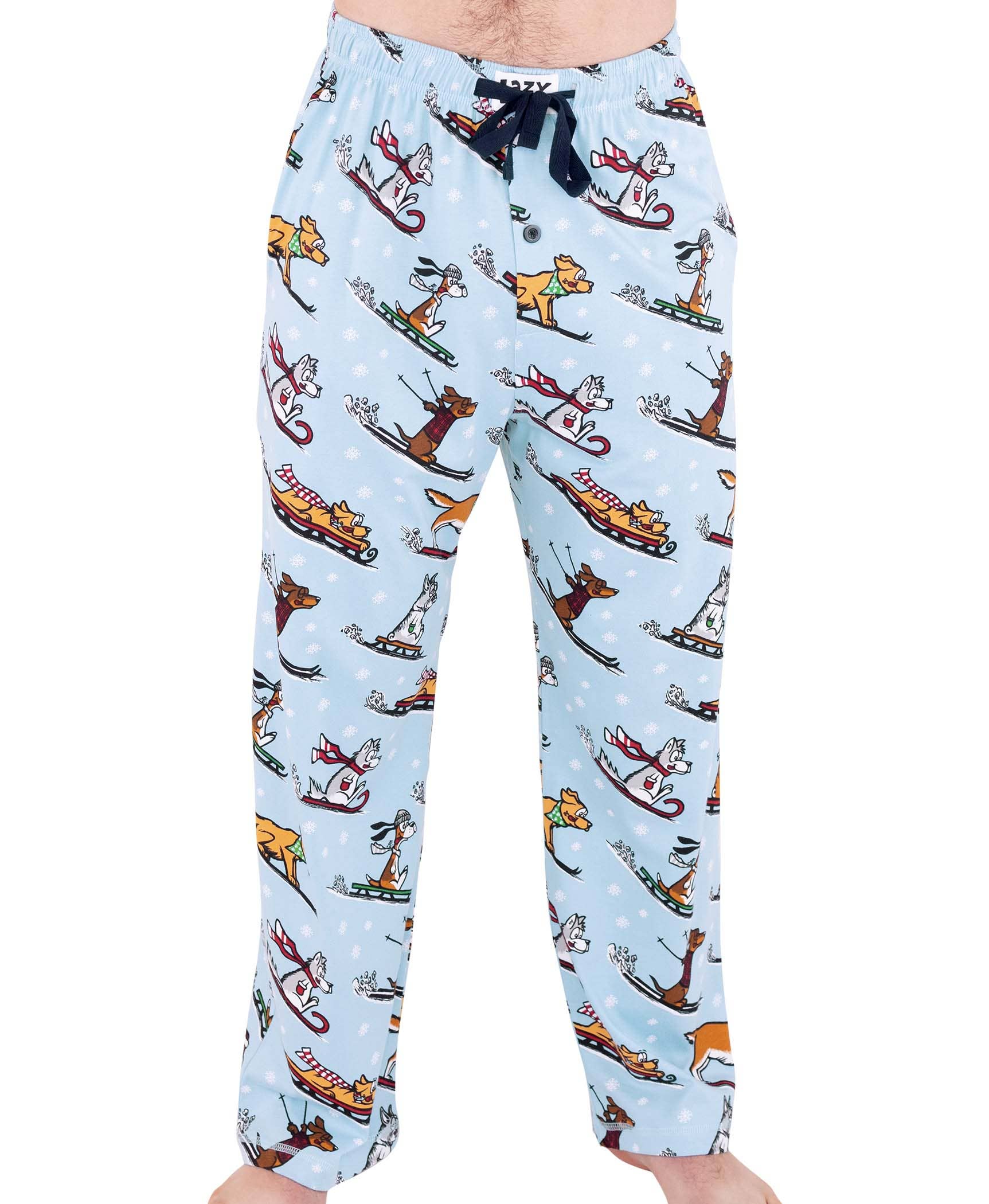 Lazy One - Wholesale Sleepwear Bottom - Men's - Dashing Snow Men's PJ Pants2