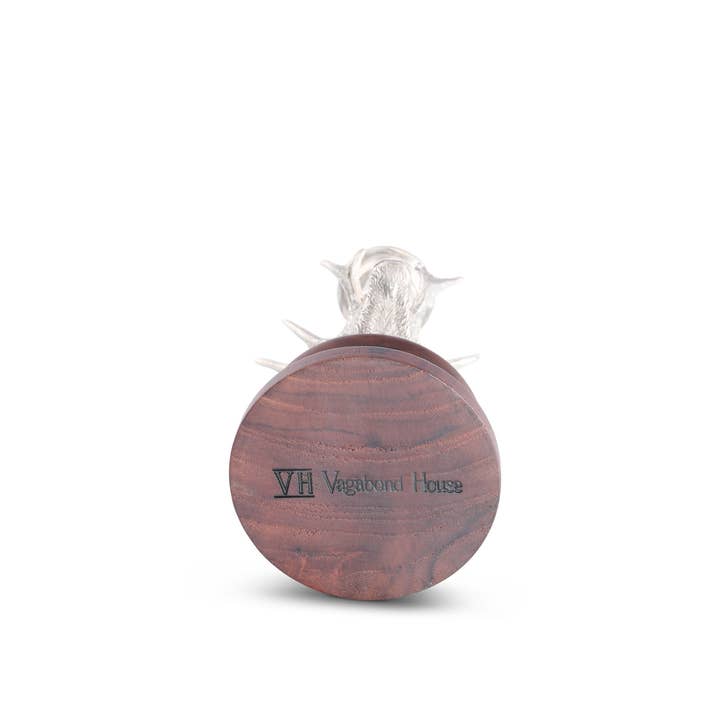 Vagabond House - Wholesale Candle holder - Pewter Elk 1 Taper Candlestick3