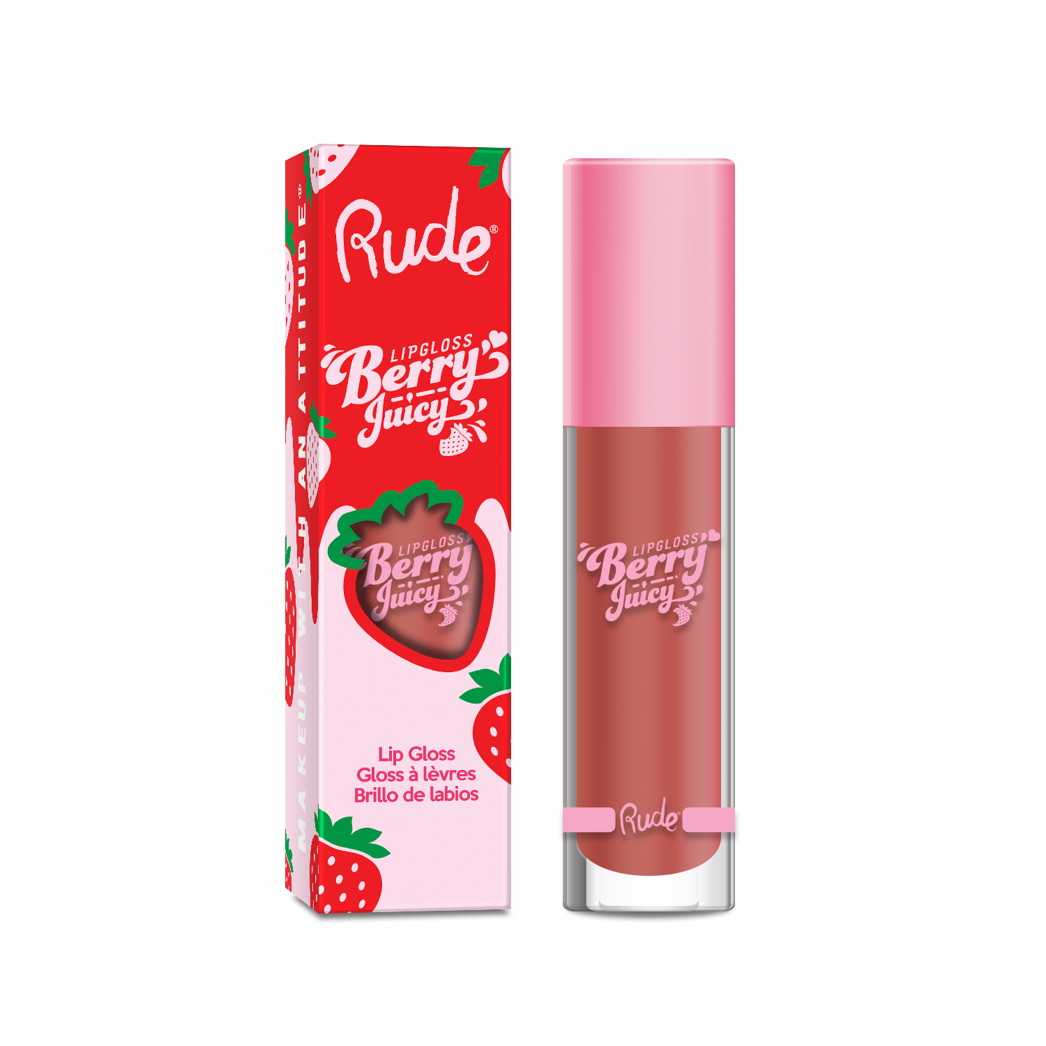 Rude Cosmetics - Wholesale Lip-gloss - Berry Juicy Lip Gloss14