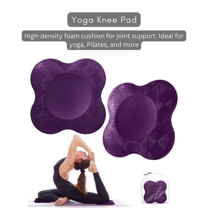 VIGOR – wholesale Träningsutrustning – Justerbara knästödsomslag med gångjärn i nylon och yoga knäskydd Combo
