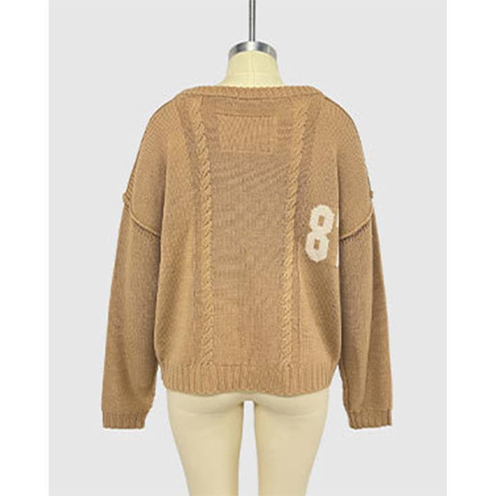 UNISHE - Wholesale Knit Sweater - Women's - Digital Colorblock Long Sleeve Knit Pullover Sweater SF12716