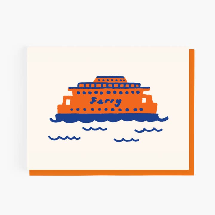 Staten Island Ferry – NYC Greeting Card for wholesale by paper&stuff