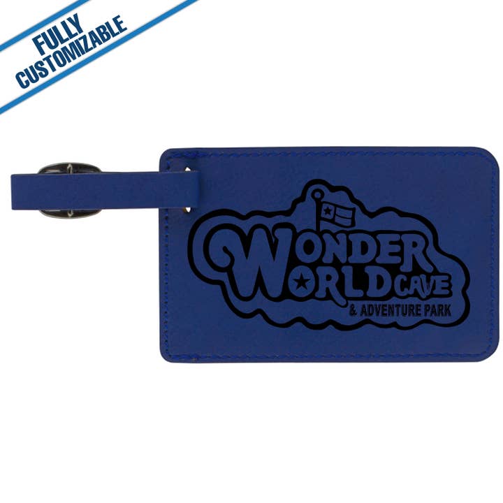 GiftWorksPlus - Wholesale Luggage Tag - Engraved Leatherette Luggage Tag - Fully Customizable6