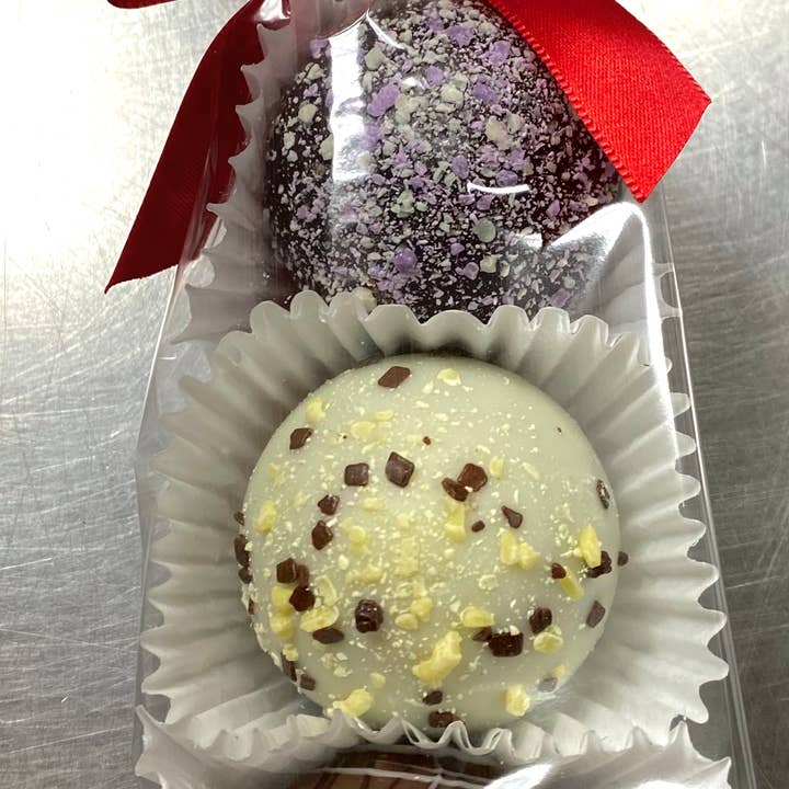 O'Shea's Candies Sweet Shop - Wholesale Chocolate Box - TRIO “Assorted Variety” Truffle 3 PK W/ Satin Bow3