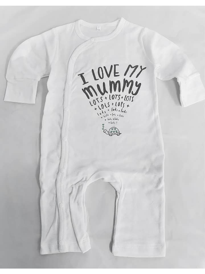 Fennco Styles - Wholesale Jumpsuit - Baby - I Love My Mummy Daddy Cotton Baby Romper