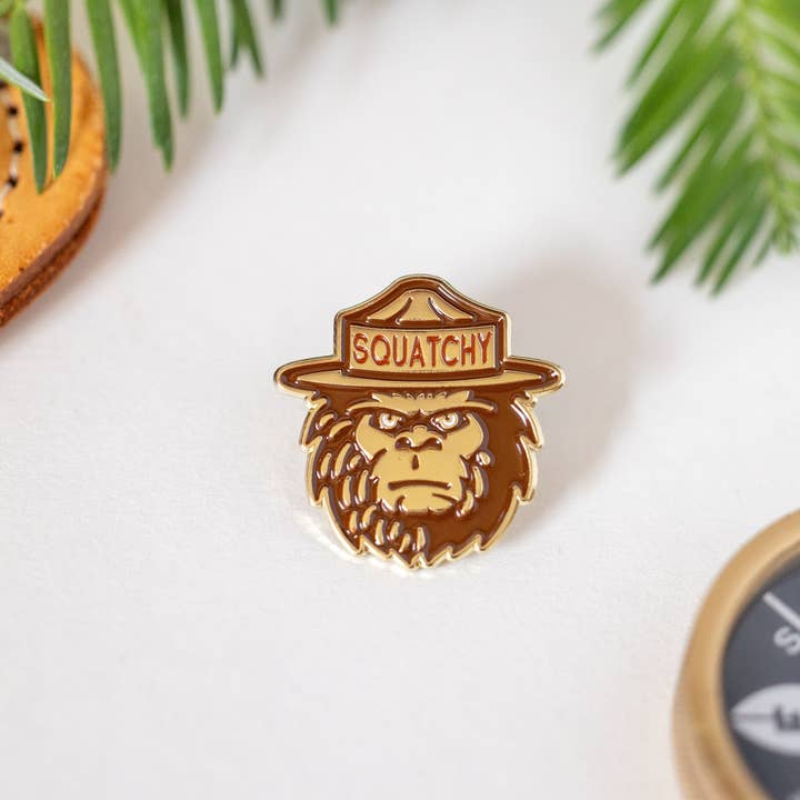 Squatchy - Wholesale Lapel Pin/Button - Enamel Pin, Squatchy | Collectible Bigfoot Lapel Pin1