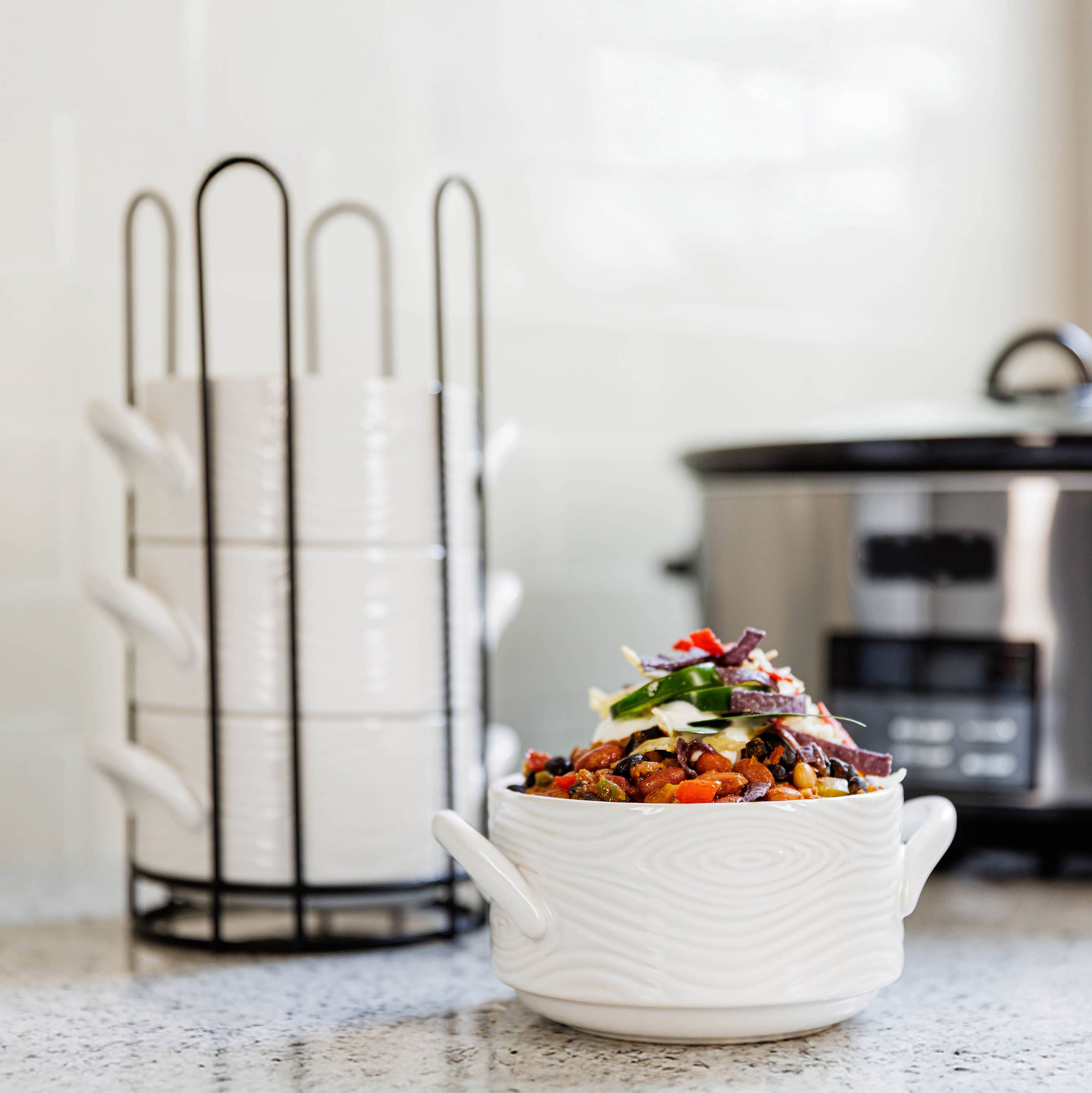 Temp-tations - Wholesale Bowl - Temp-tations Stoneware Stack-A-Bowls Set/4 bowls w/holder9