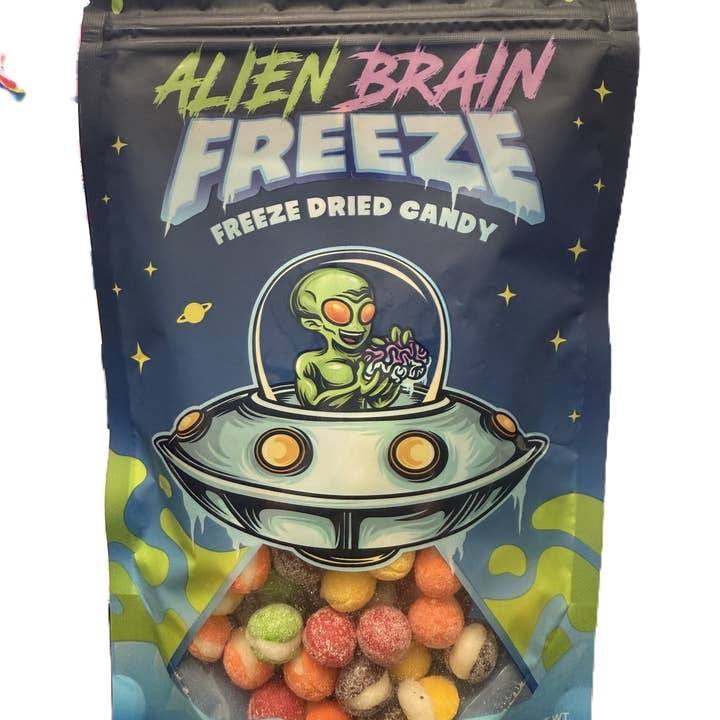 Alien Brain Freeze Dried Candy Moon Frittles Sour 99g for wholesale by Sahara Stock & Go wholesale