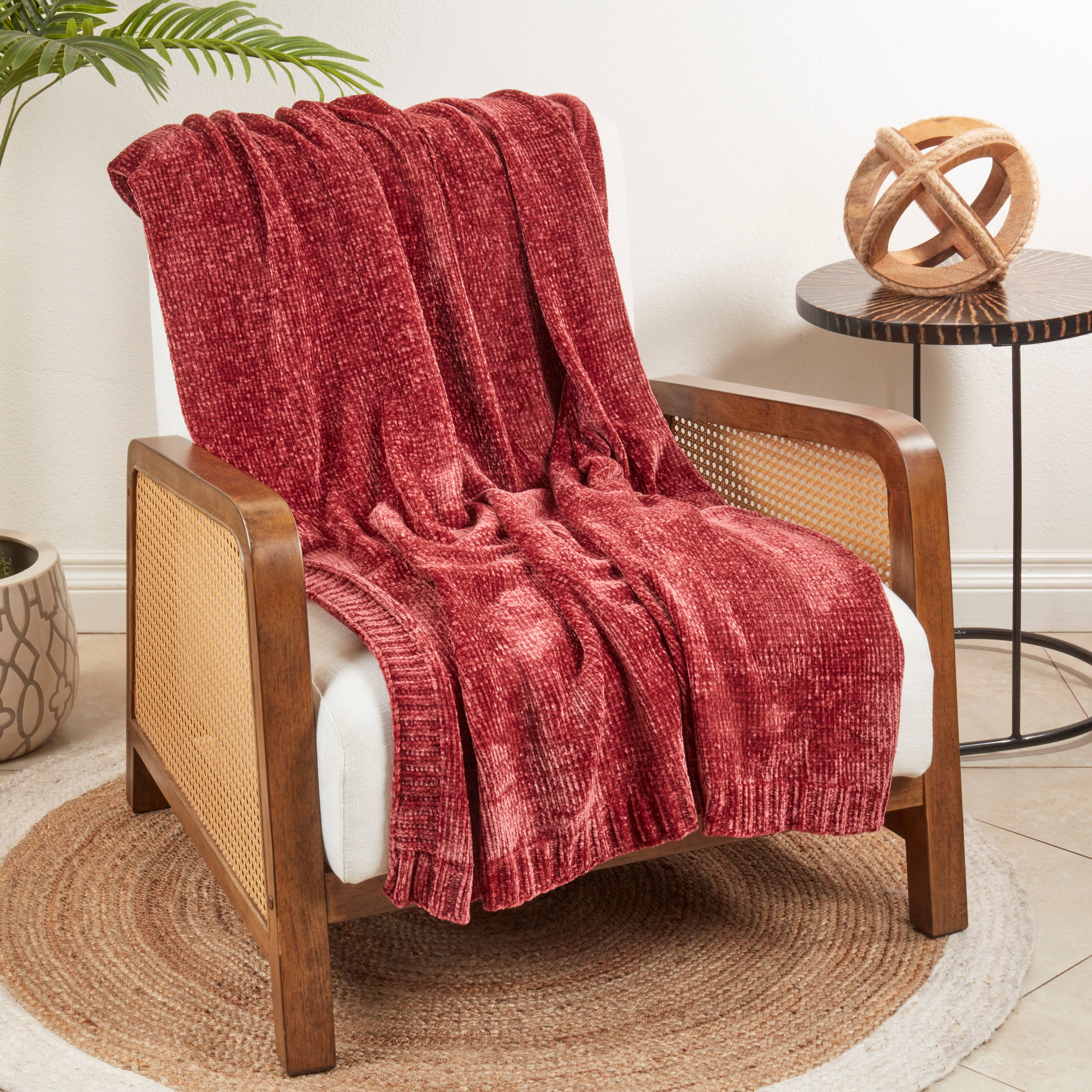 Saro Lifestyle - Wholesale Throw blanket - Warmth of Chenille Knit Throw2
