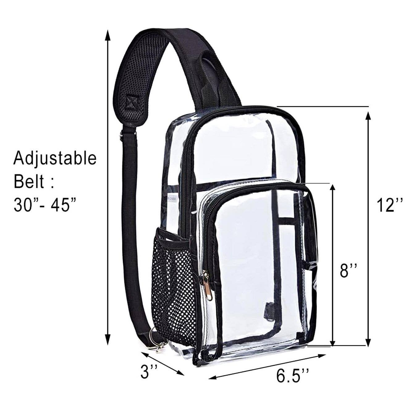 Diacly – wholesale Crossbody bag – Women's – Bottle Pocket Clear Transparent Sling Chest Bag1