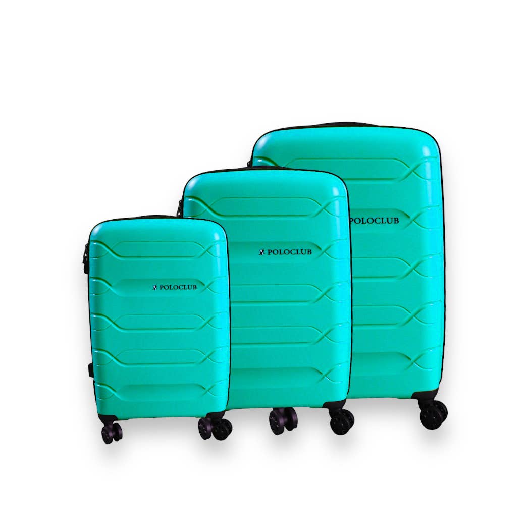 ALBAsrls - Wholesale Luggage - POLOCLUB 3-piece trolley set C8