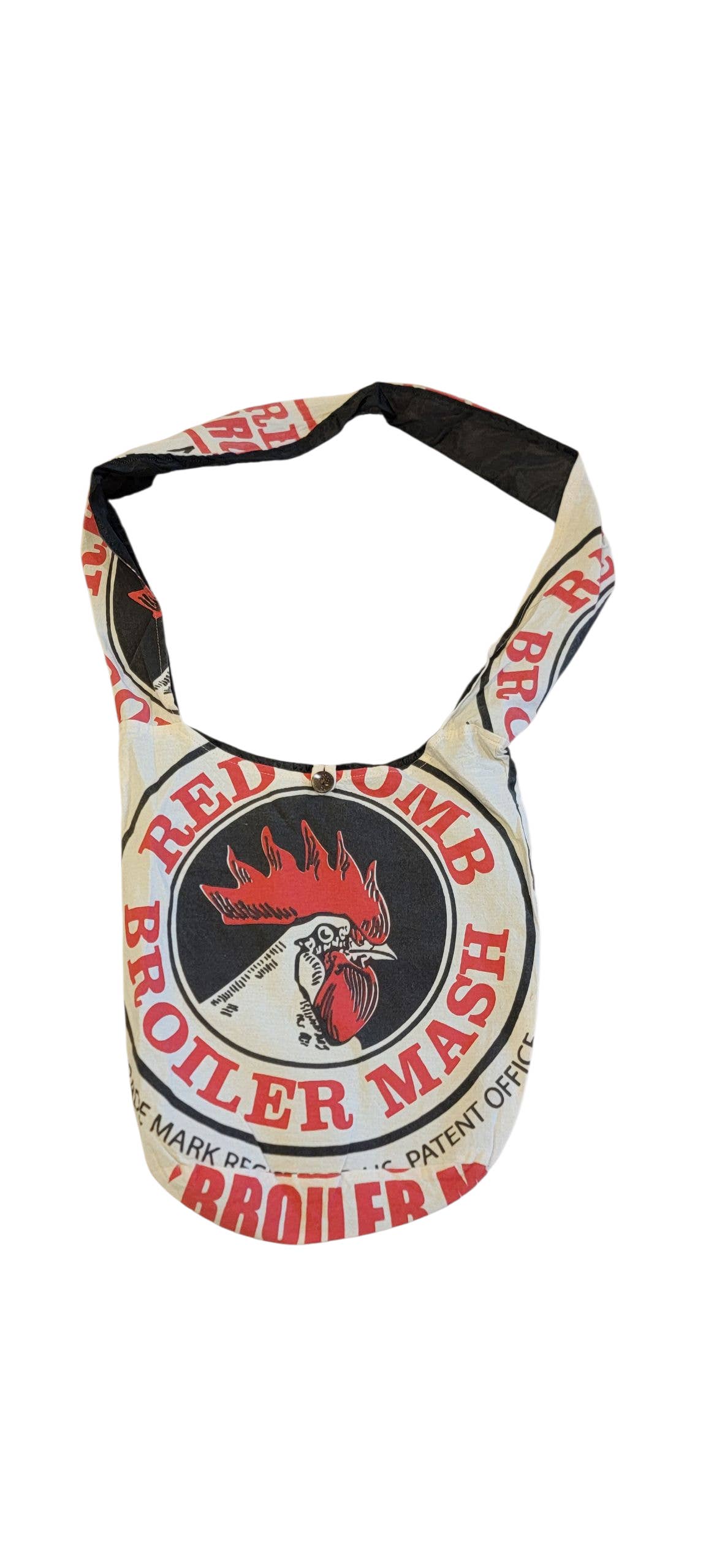 Evergreen Guardian Imports - Wholesale Tote Bag - Women's - BA773 Flour Sack Vintage Cotton Lama Bag Rooster