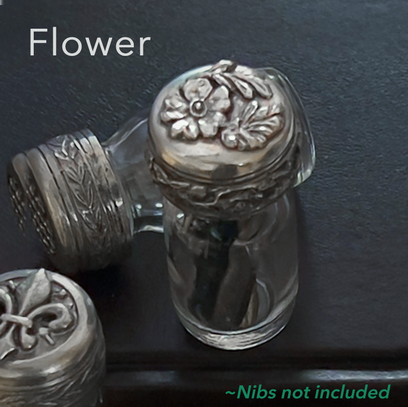 Papier Plume - Wholesale Decorative Jar - Beautiful French Glass Bottles with Pewter Top.2