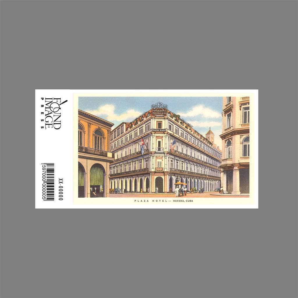 Found Image Press - Wholesale Sticker - Sticker CU-137 Plaza Hotel, Havanna, Cuba1