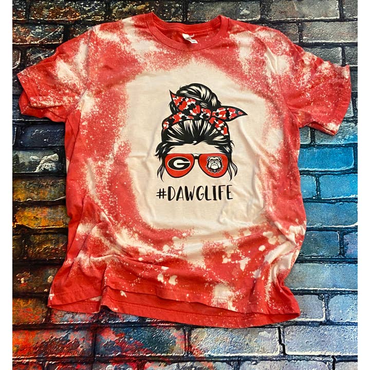 Dawg Life gebleichtes Grafik-T-Shirt für den Großhandel von BB Subs and Screens