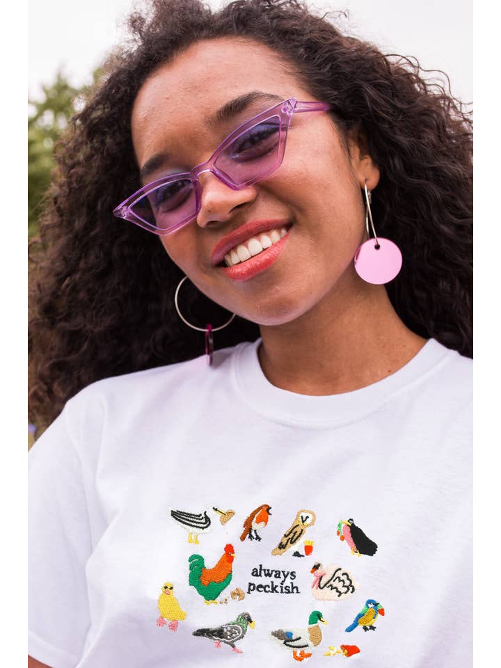 Limpet Store - Wholesale T-Shirt - Women's - Always Peckish Embroidered T-Shirt