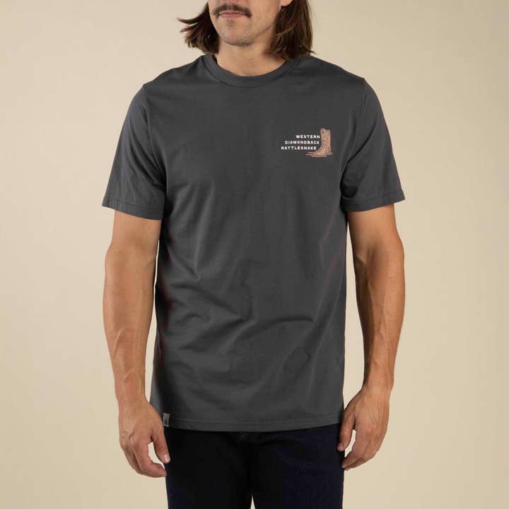 Vintage Black Rattlesnake T-Shirt for wholesale on Faire