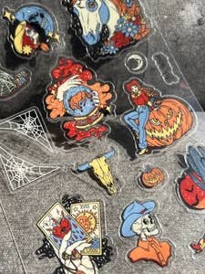 Hoja de pegatinas de Halloween con diseño de vaquera para venta al por mayor de Arch Michael