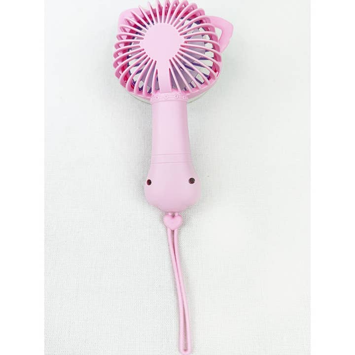 MIX COLOR Cute Paw Portable Hand Fan with strap for wholesale on Faire4