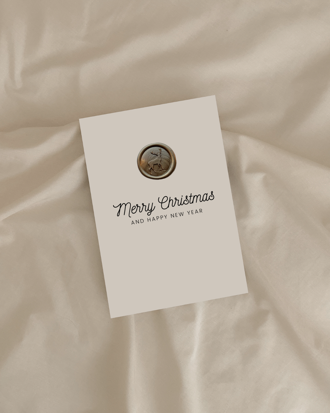 Simple Creation Studio - Wholesale Sealing Wax - Merry Christmas and Happy New Year Card WITH WAX SEAL3