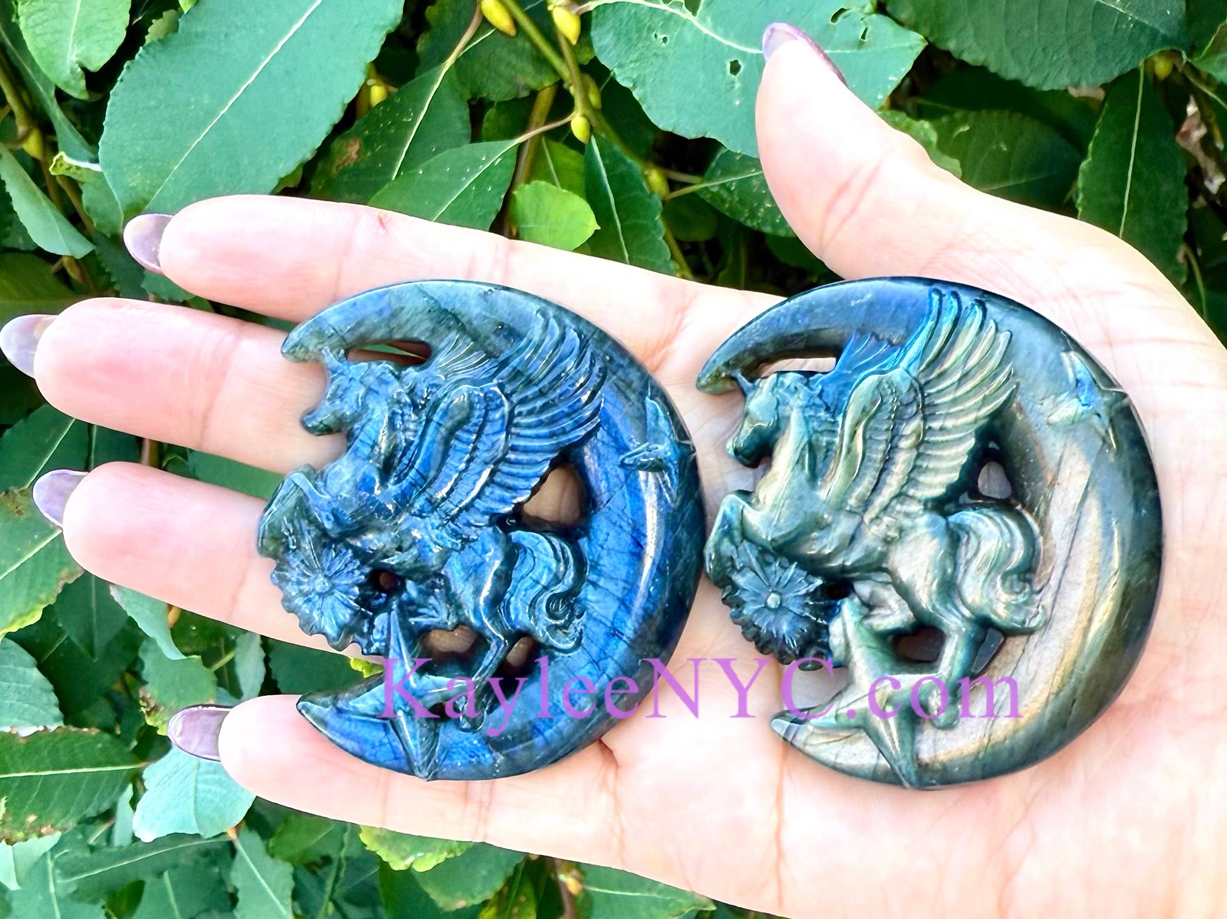 KayleeNYC - Wholesale Spiritual Stone/Crystal - Natural Labradorite Unicorn Moon Crystal Healing5