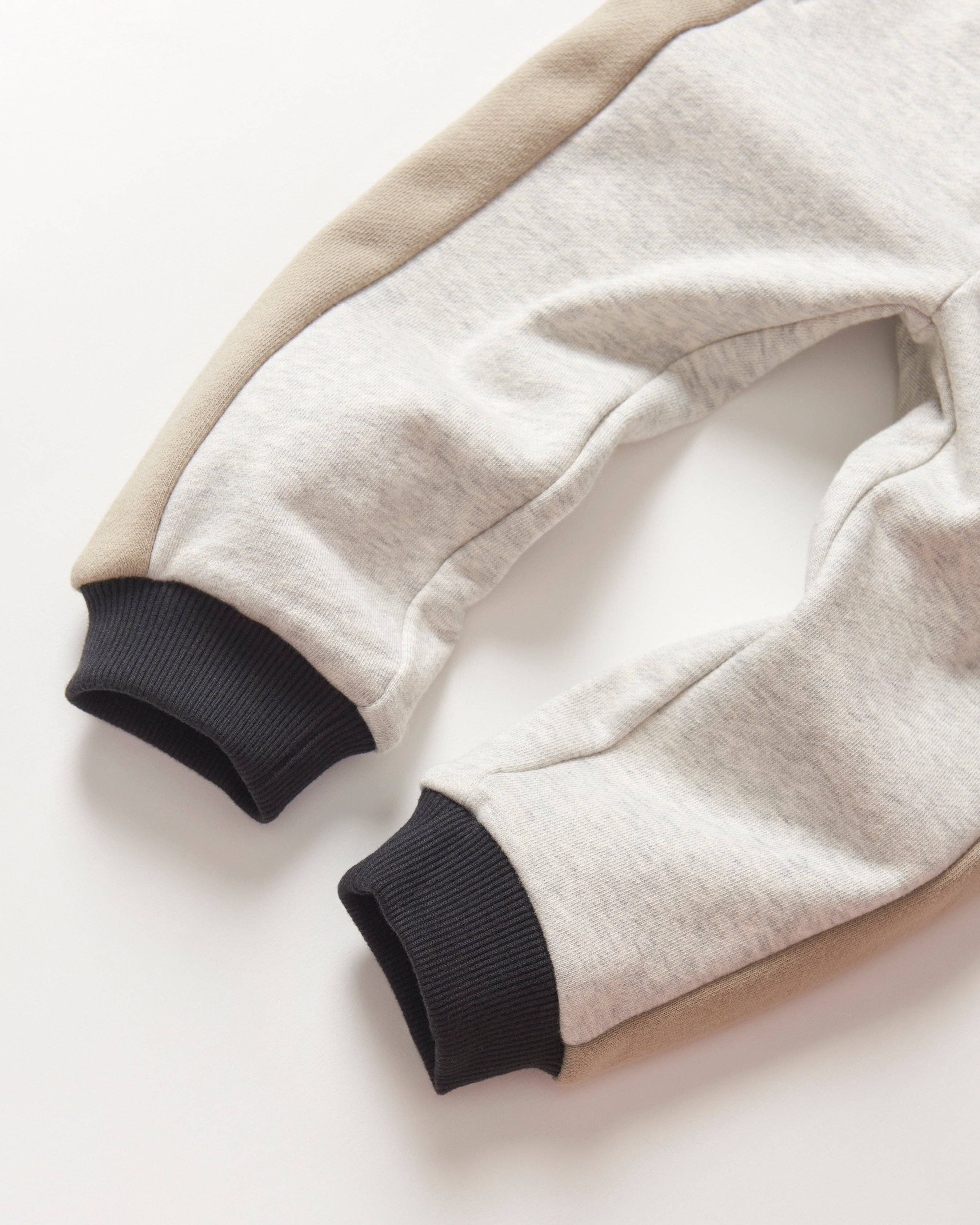 Little Bipsy - Wholesale Lounge Sweatpants/Joggers - Kids - Side Stripe Jogger - Stone Grey6