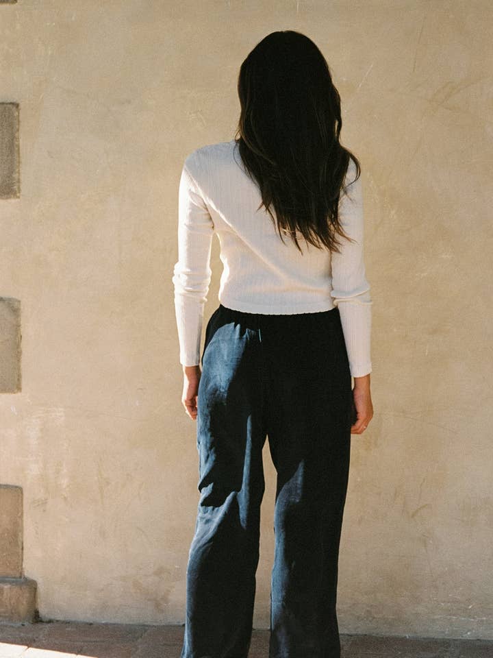 Twisted Cupro Pant for wholesale by LA RELAXED