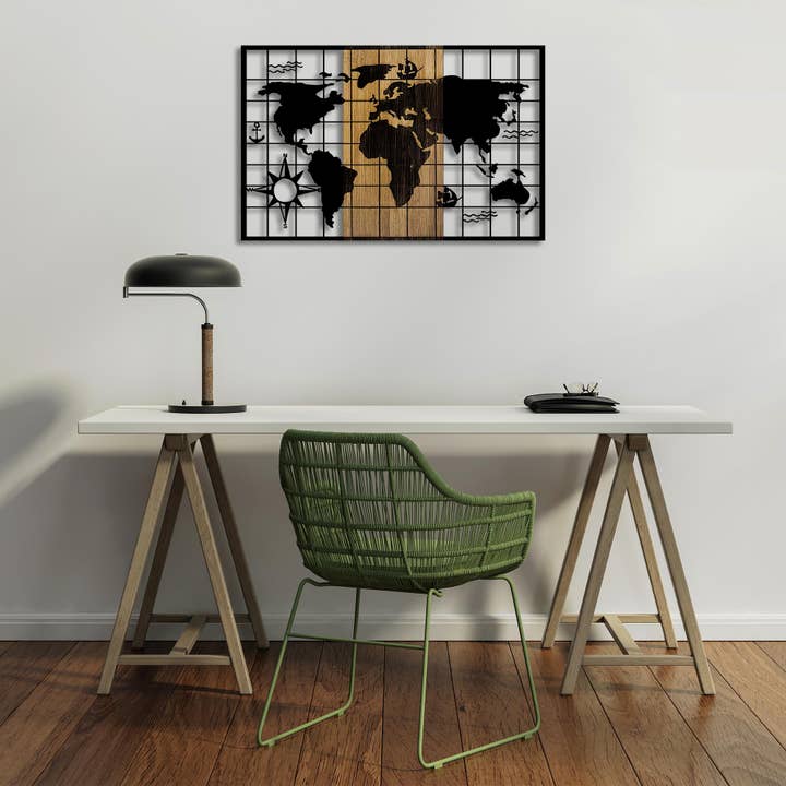 MA-325 Wood Metal Wall Painting for wholesale by STUDIO BYLAMP