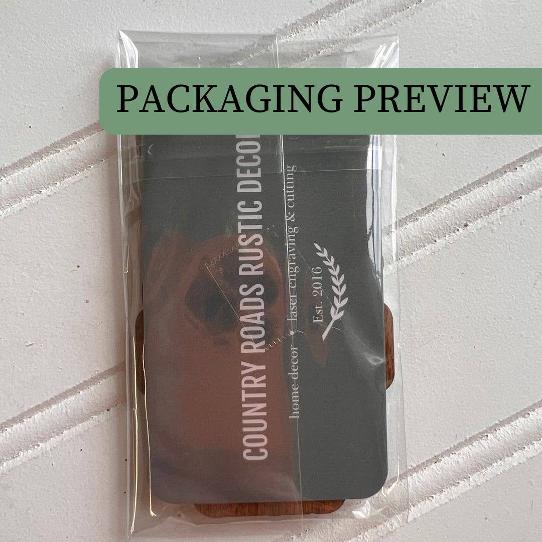 Country Roads Rustic Decor - Wholesale Magnet - "Narrate the Dogs Thoughts" Wooden Magnet 1