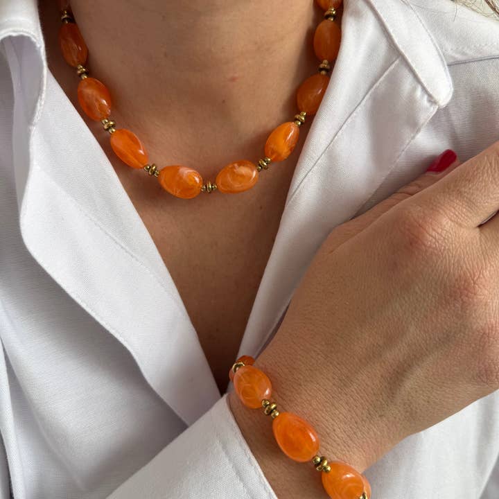 A.B. Paris - Wholesale Beaded/Pearl Necklace - Java - 7 colors3