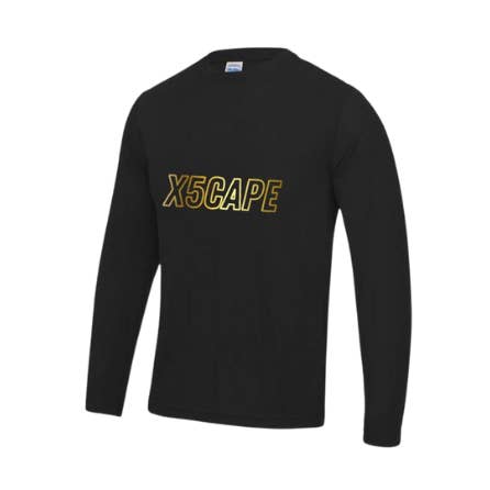 X5CAPE 24K Horizon Enduro Long Sleeve Mountain Bike Jersey - Black for wholesale by X5CAPE