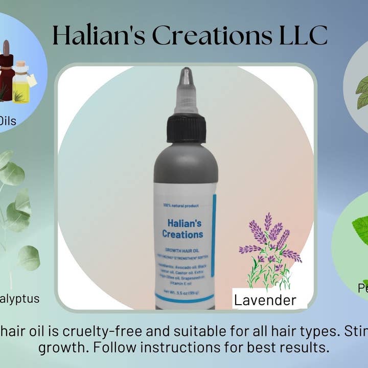 Halian's Creations - Wholesale Hair Oil - Herbal Growth Hair Oil