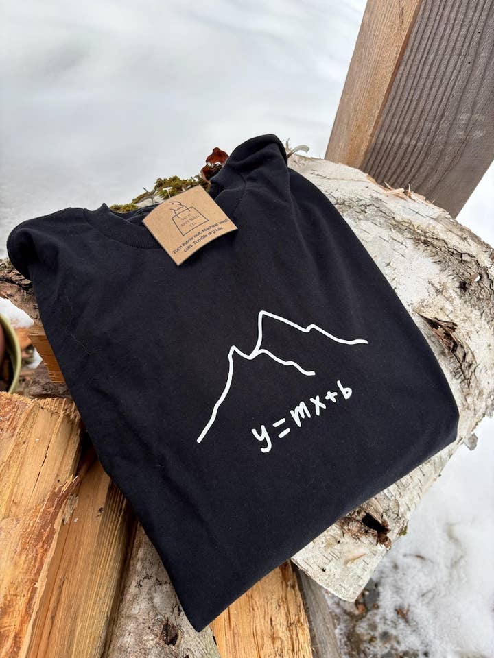 Funny Ski T-Shirt: Math Slope Pun, Snowboard Graphic for wholesale by Say It Ain't Sold