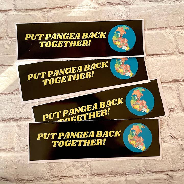 Rimetti insieme Pangea! per la vendita all'ingrosso da parte di Frog Mustard Stickers