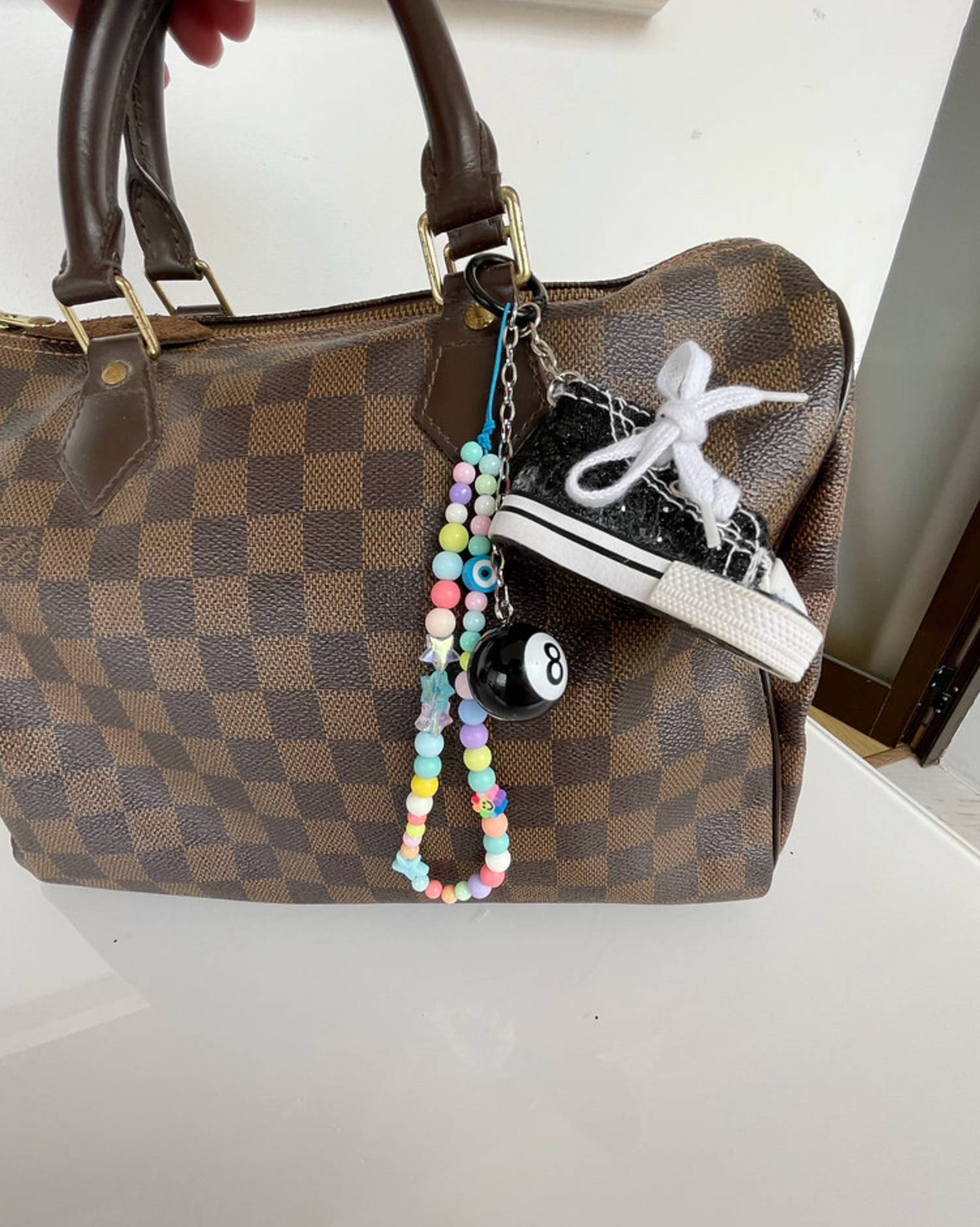 Liviana Lisbon - Wholesale Purse/Bag Accessory - Women's - BAG CHARM GRIGRI SNEAKERS MULTICOLOR1