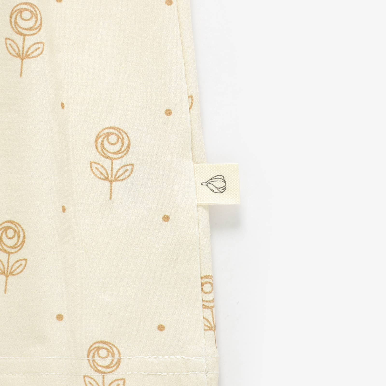 Almond Bud - Wholesale Dress - Kids - Little Girl Flutter Sleeve Rose Dress | Organic Cotton Dress3