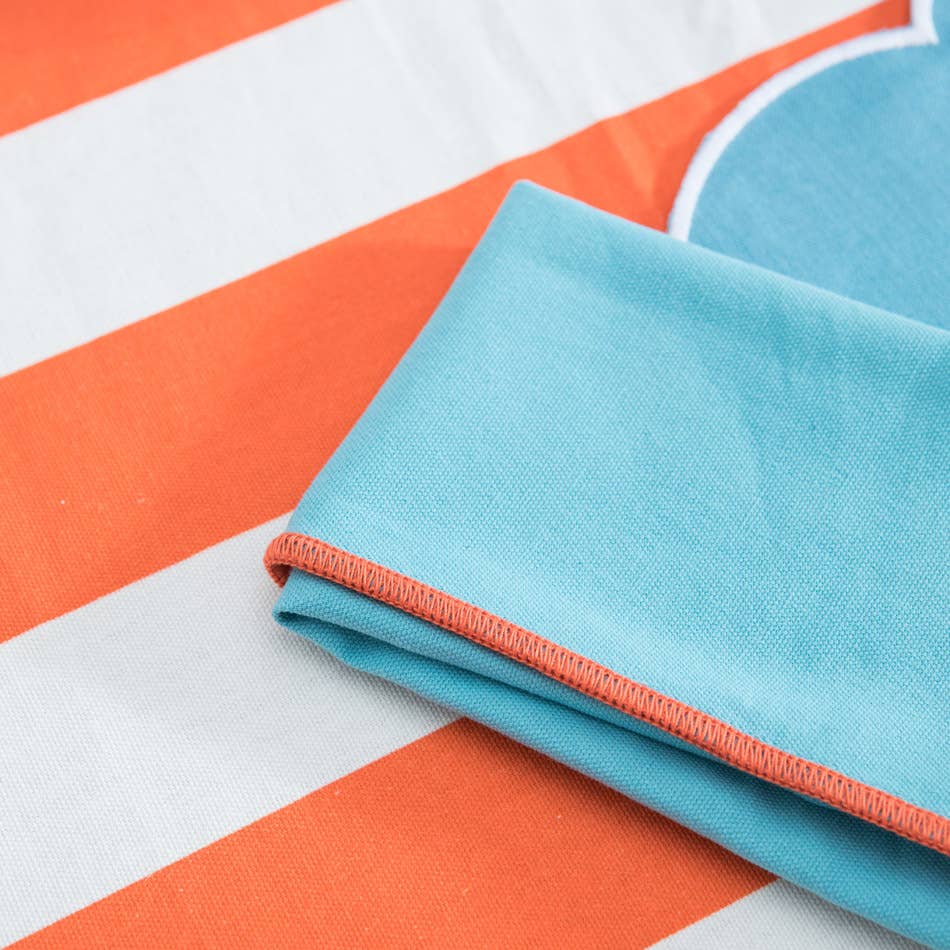 Mahe Homeware - Wholesale Tablecloth - Orange Stripe Tablecloth4