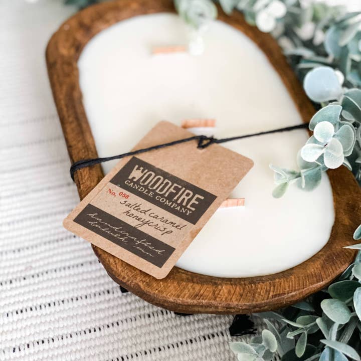 Woodfire Candle Company - Vendita all'ingrosso Candela in vasetto - Candela con stoppino in legno in ciotola di legno 16oz Decorazione per la casa Regalo