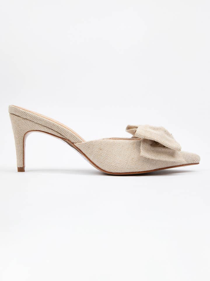 CCOCCI - Wholesale Low Heels - Women's - CAROL BIG BOW ON POINTED-TOE KITTEN HEEL2