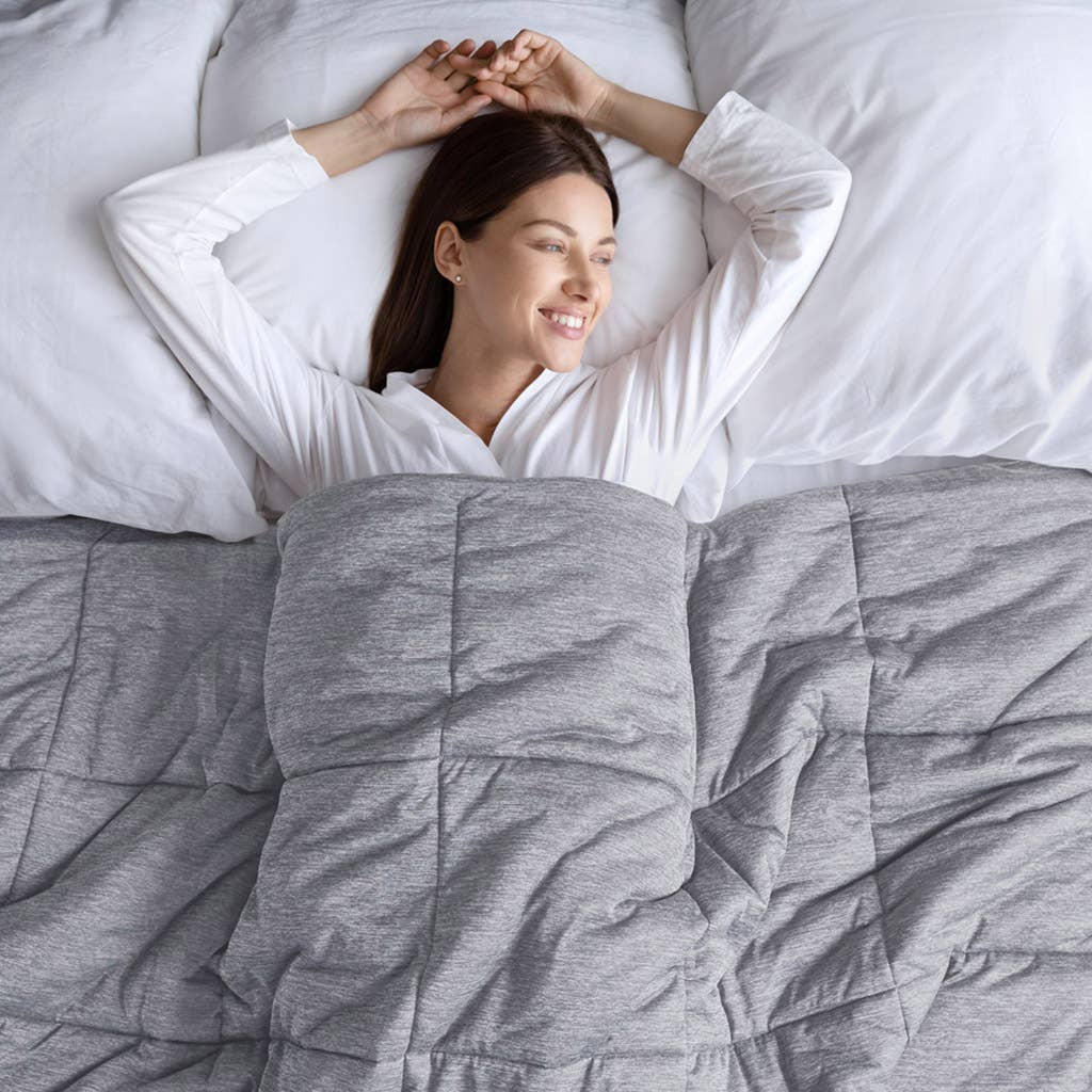 Olliix - Wholesale Down Comforter - Oversized Jersey Knit Down Alternative Comforter, Grey8