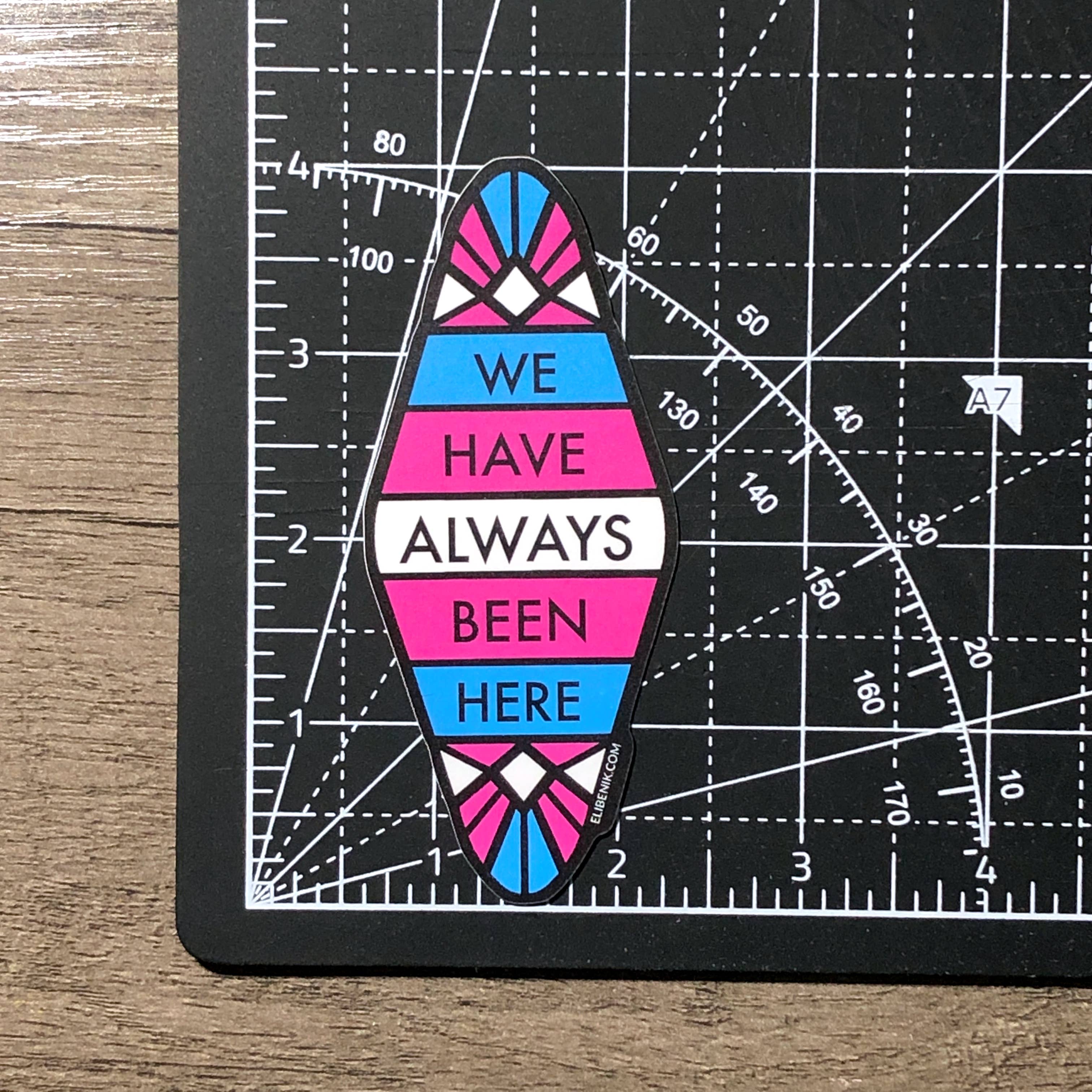 Eli Benik - Wholesale Sticker - Transgender Pride heavy duty waterproof vinyl sticker1