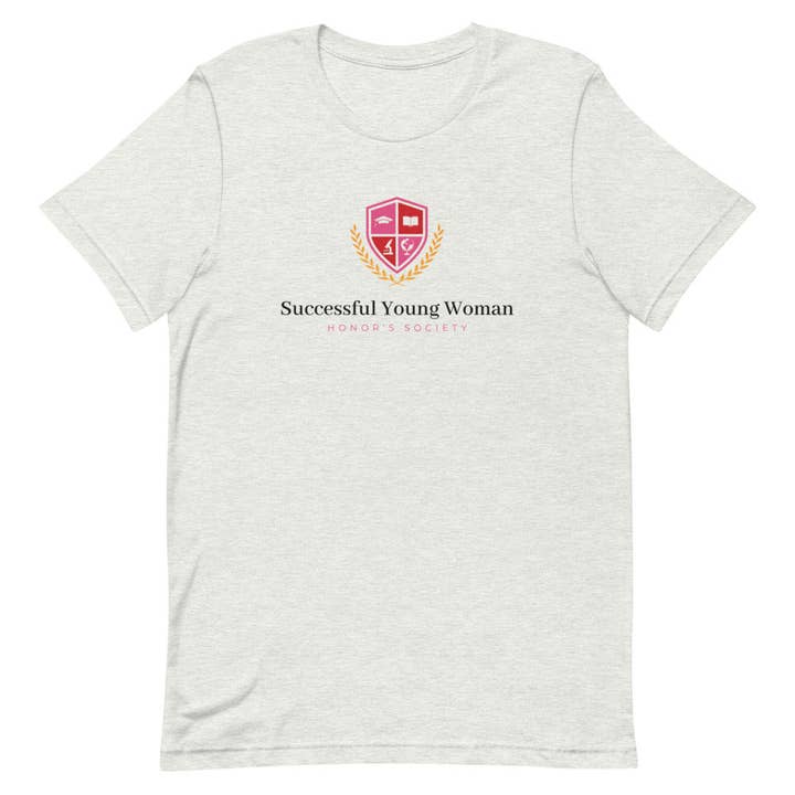 Jeune femme qui réussit - T-shirt de la société d'honneur pour la vente par McNulty International