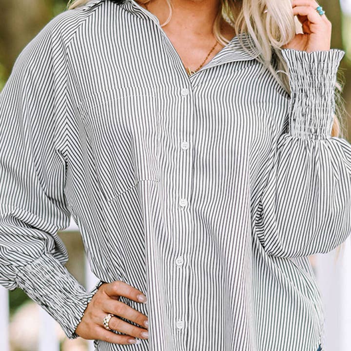 Striped Button-Up Shirt and other Purchase Wholesale readymade saree. Free Returns & Net 60 Terms on Faire trending on Faire.