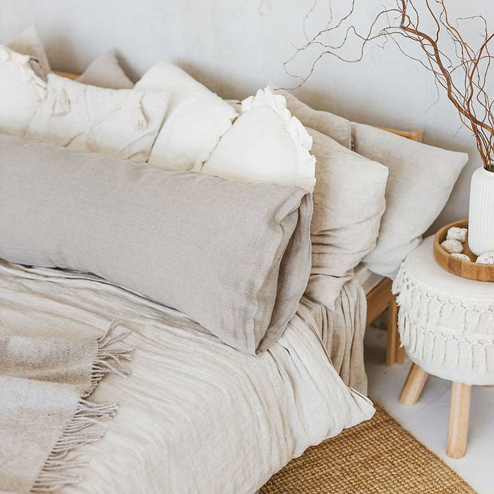 MINICAMP - Wholesale Lumbar Pillow - MINICAMP Lumbar Pillow from Linen in Natural Color3