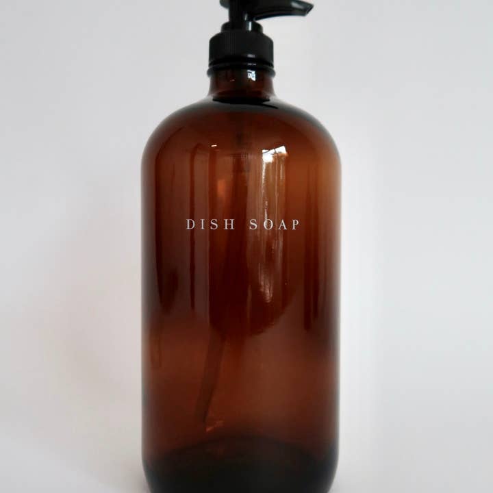 THELIFESTYLEDCO - Wholesale Soap Dispenser - Glass Amber Liquid Pumps5