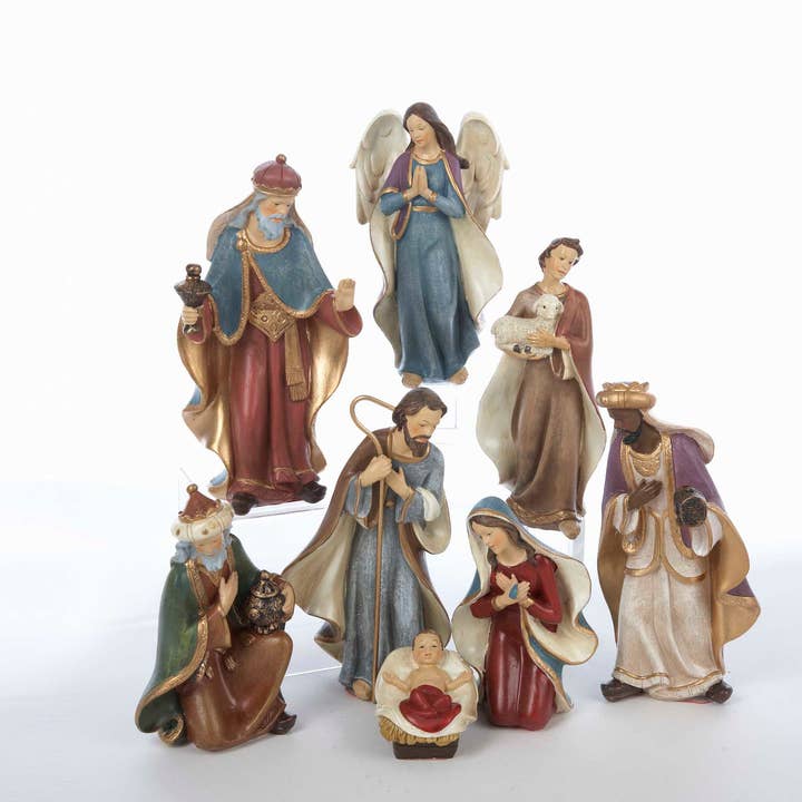 6.25"RESIN NATIVITY SET 8PC and other Purchase Wholesale christian christmas ornaments. Free Returns & Net 60 Terms on Faire trending on Faire.
