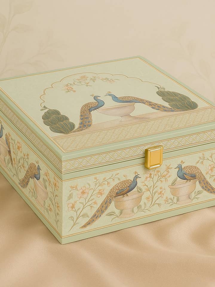 Regal Peacock Luxury Gifting Box for wholesale by Purple Mohar